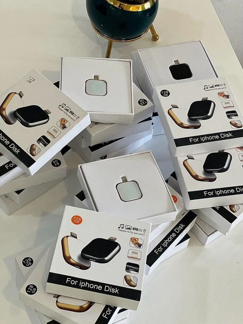 SSD Externe Ultra-Résistant 128GB / 256GB – Sauvegarde Instantanée iPhone, Android & PC