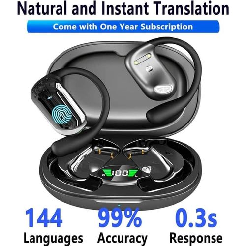 50 + AI langues AI traduction écouteurs