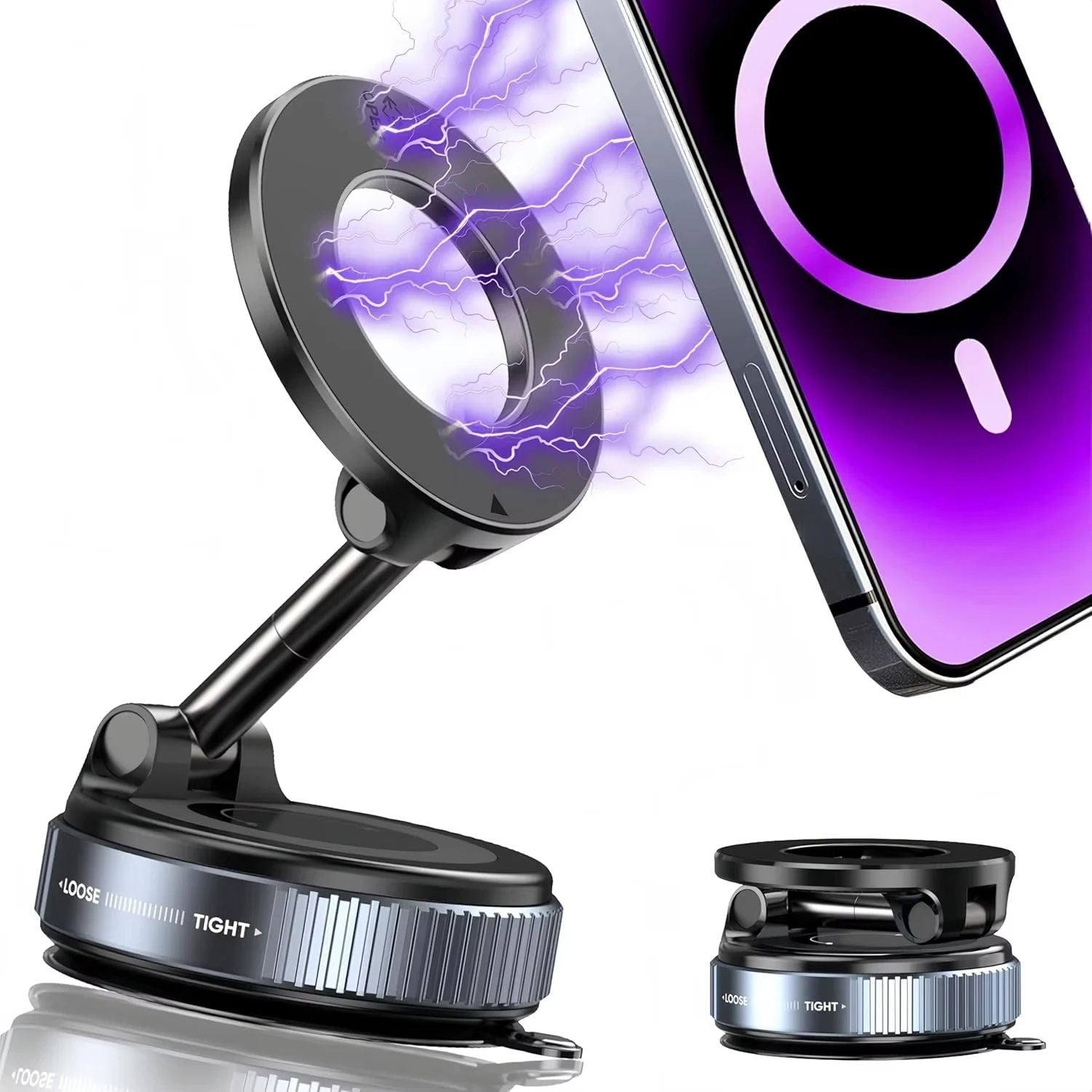 Support Téléphone Magnétique 360° - Universel & Ultra-Pratique