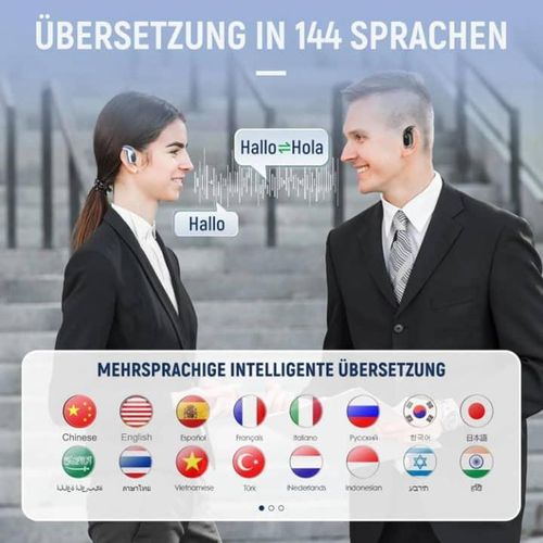 50 + AI langues AI traduction écouteurs