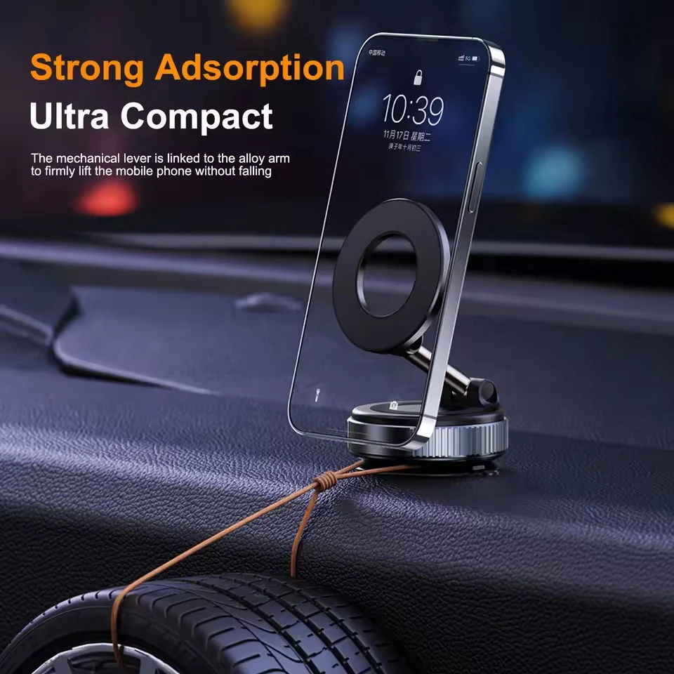 Support Téléphone Magnétique 360° - Universel & Ultra-Pratique