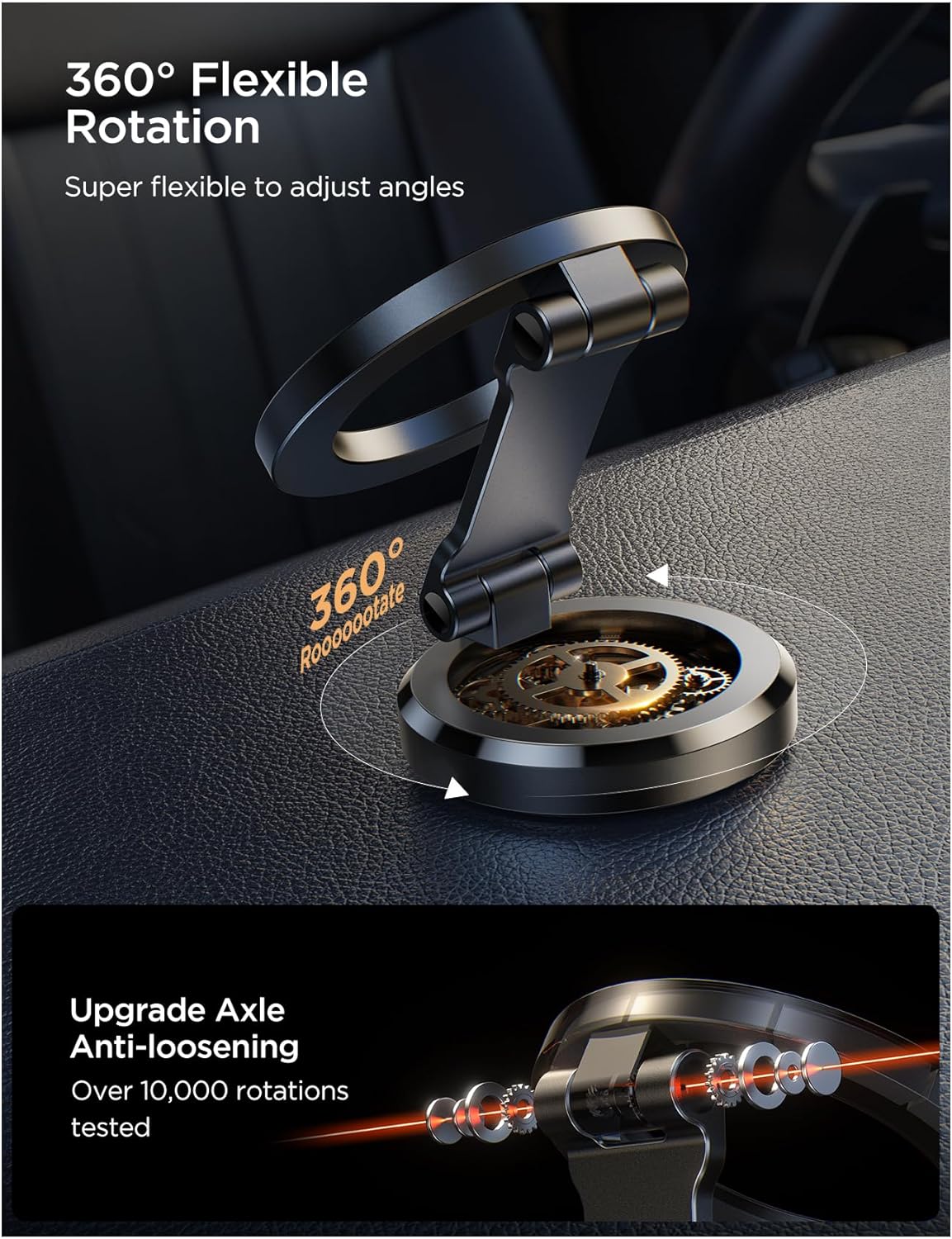 Support Téléphone Magnétique 360° - Universel & Ultra-Pratique