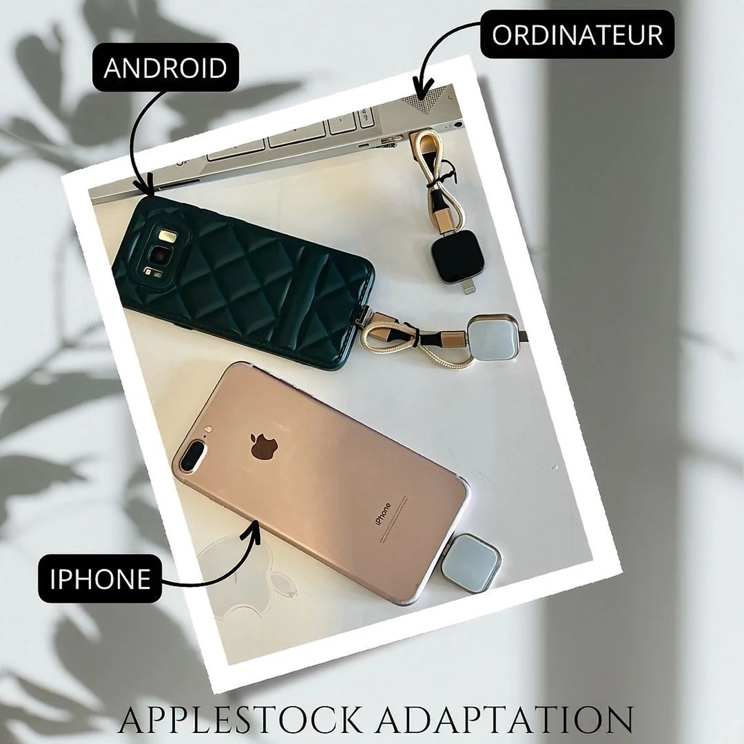 SSD Externe Ultra-Résistant 128GB / 256GB – Sauvegarde Instantanée iPhone, Android & PC